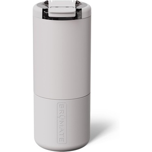 image:imageBrMate Strova 18oz 100 Leakproof Insulated Coffee Mug  CeramicLined Interior  BuiltIn Silicone Sleeve for Travel  Locking Flip Lid JavaDune