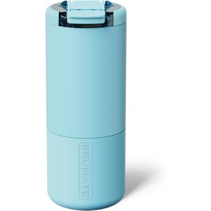 image:imageBrMate Strova 18oz 100 Leakproof Insulated Coffee Mug  CeramicLined Interior  BuiltIn Silicone Sleeve for Travel  Locking Flip Lid JavaGlacier